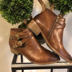 Frye Ray Western Shortie - Cognac